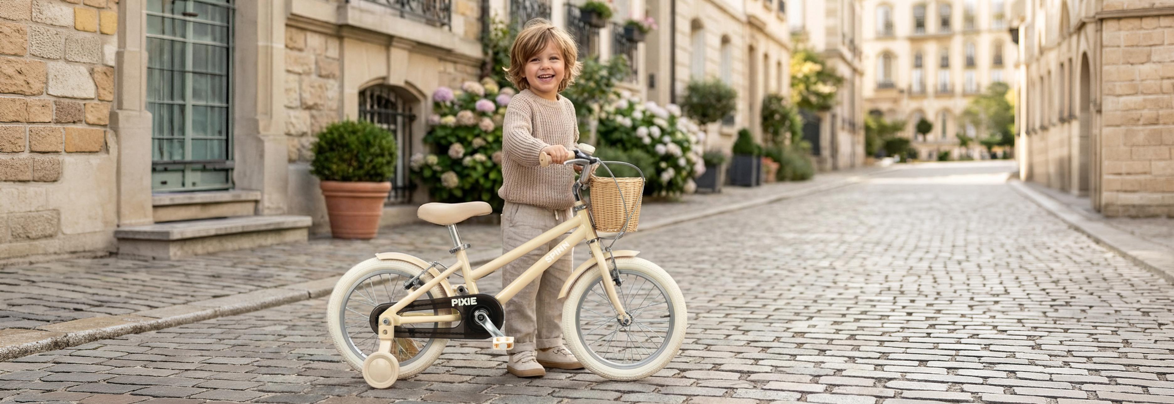 Легкий Детский велосипед Spinn Pixie 16" Pearl Cream