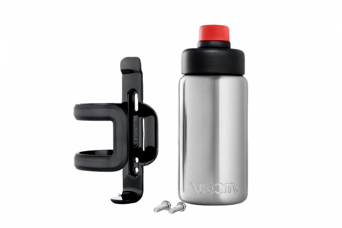 Бутылка и держатель для бутылки Woom GLUG Stainless Steel Bottle