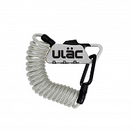Велосипедный замок Ulac Piccadilly Carabiner Cable Combo Lock Silver