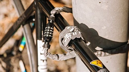 Велосипедный замок Ulac 52nd Street Steel Chain Lock Combo Red
