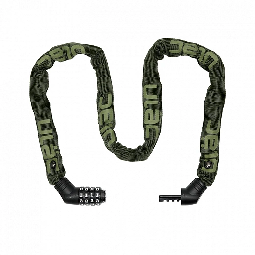 Велосипедный замок Ulac Street Fighter Steel Chain Lock Combo Moss